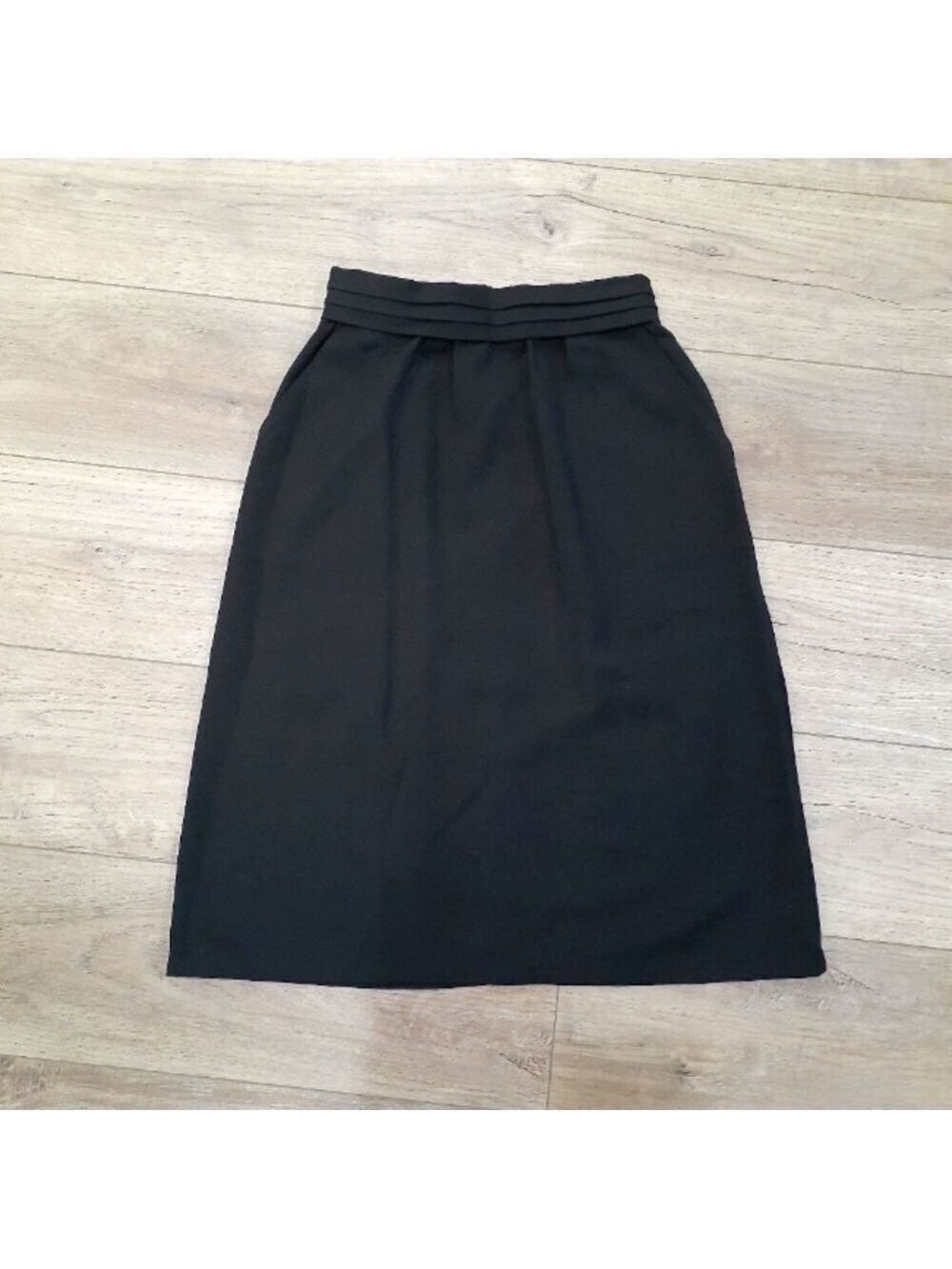 Vintage Black Midi Skirt Size 9
